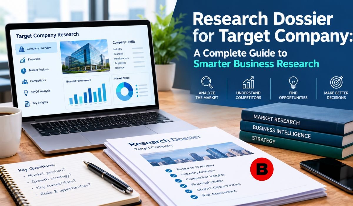 research dossier for target company