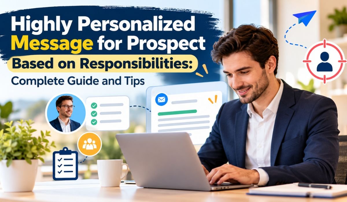 highly personalized message for prospect based on responsibilities